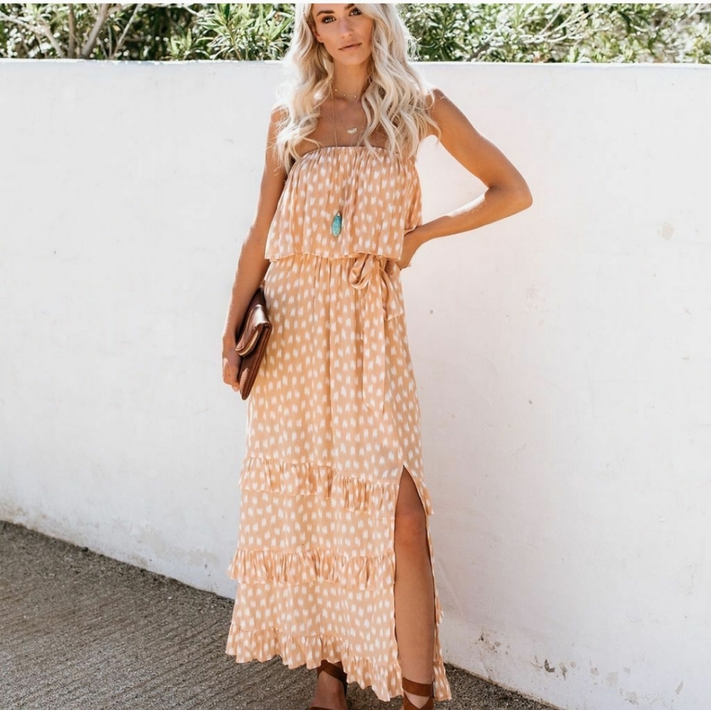 Vici melody strapless maxi dress